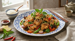 Deep-Fried Fish Stir-Fried with ginger (TW)