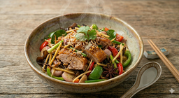 Roasted Duck Stir-Fried with Ginger (TW)